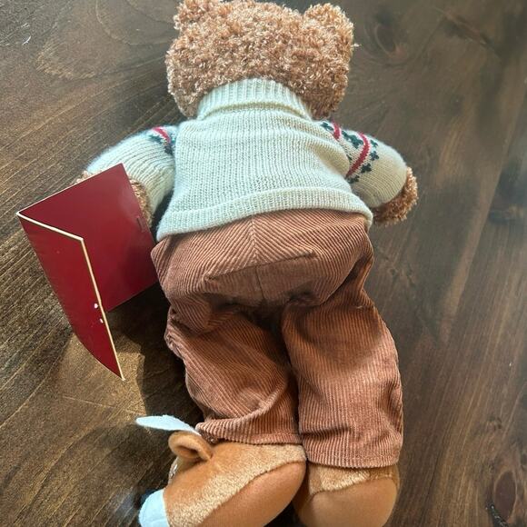 ⭐️ Vintage Avon Bear 06 Twas The Night Before Christmas Plush Reindeer Slippers - Picture 6 of 8